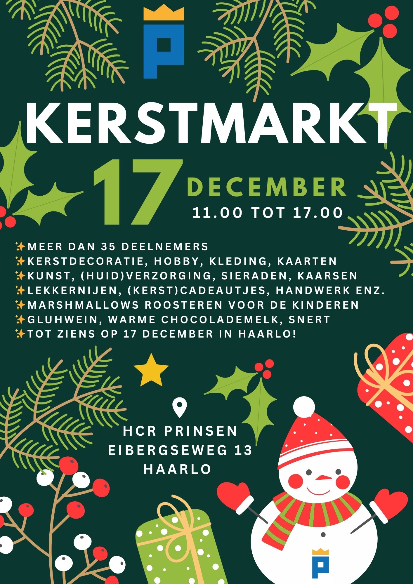 Poster kerstmarkt Haarlo 2023