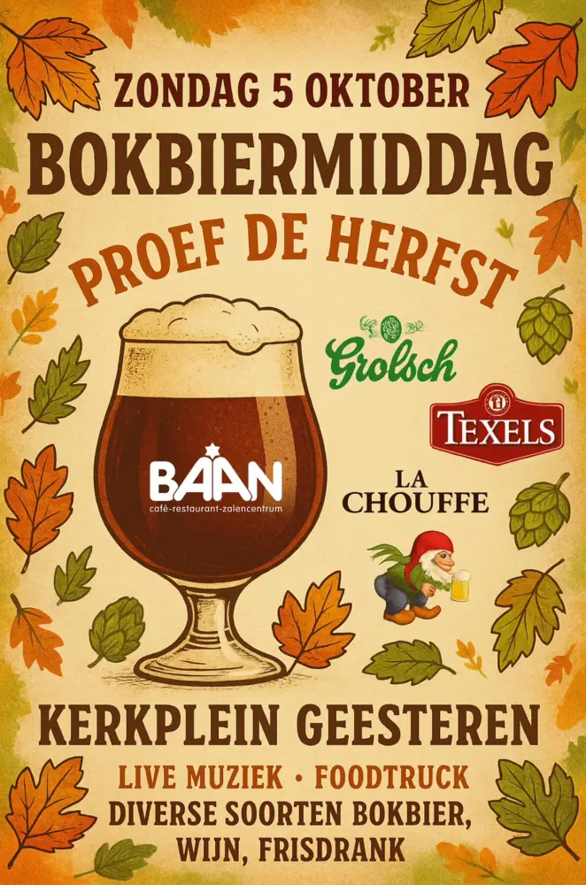 Poster bokbiermiddag baan